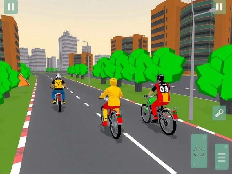 Ahmedabad Pixel Race Game Screenshot